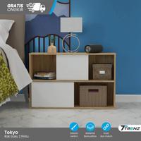 Gambar Trenz Furniture - Rak buku multifungsi tokyo 2P rak display aesthethic pintu sliding Termurah Kayu - SW-LS dari Trenz Furniture Kota Surabaya 1 Tokopedia