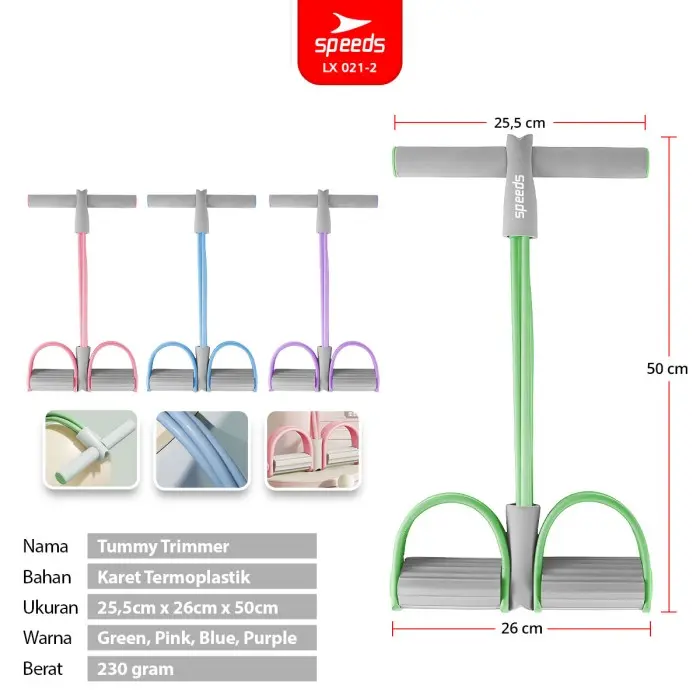 STOK TERBATAS SPEEDS PULL REDUCER ALAT GYM FITNESS OLAHRAGA BODY TUMMY TRIMMER 021-2 KODE 335 1