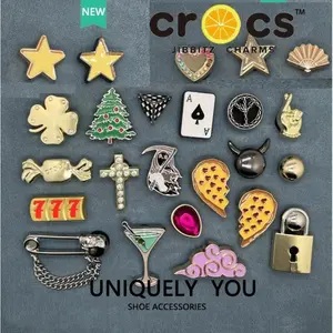 633 Pin Sandal Bros Gem Pearl Fireworks Hiasan Sepatu Lubang Charms