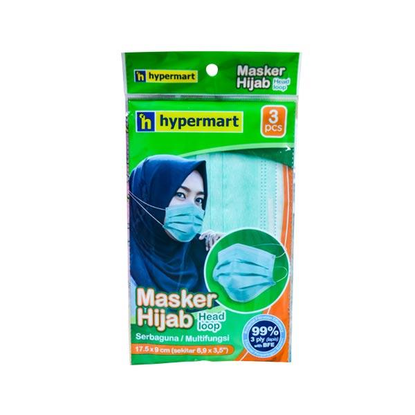 Gambar HPM MASK HEAD LOOP HIJAB HIJAU 3S dari Hypermart Royal Surabaya Kota Surabaya Tokopedia