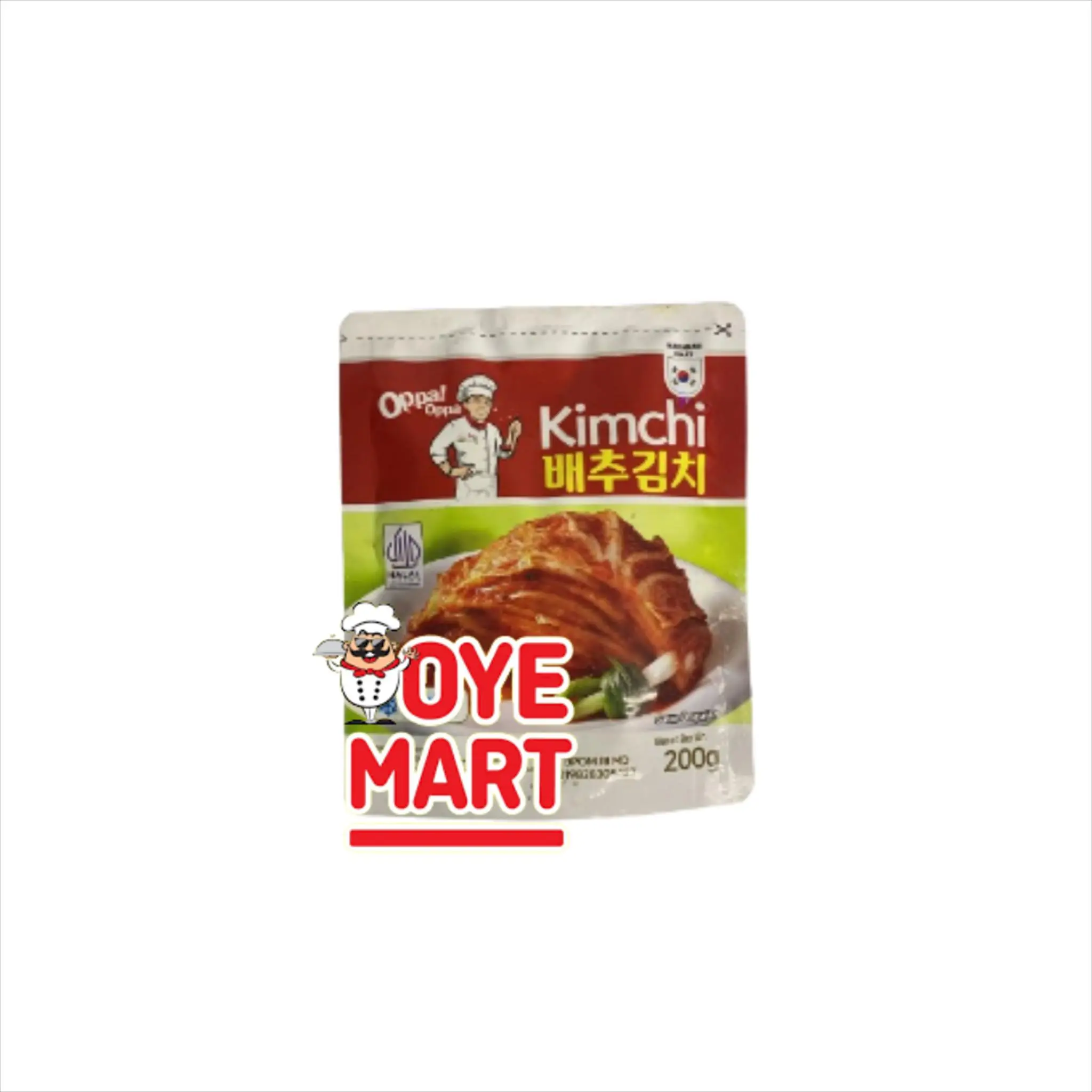 OPPA KIMCHI 김치 200GR / SAWI PUTIH KHAS KOREA