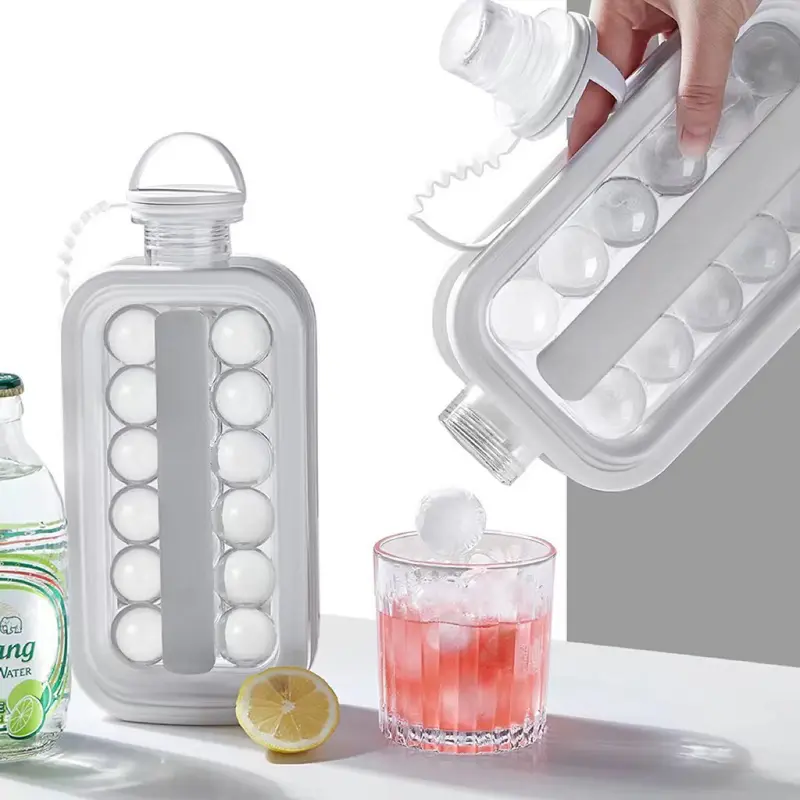 Botol Cetakan Pencetak Es Batu Bulat 12 Grid Ice Cube Mold Berkualitas 4