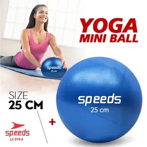 FREE ONGKIR SPEEDS BOLA YOGA MINI 25CM GYMBALL GYM BALL PILATES BOLA KARET 019-6 KODE 1375