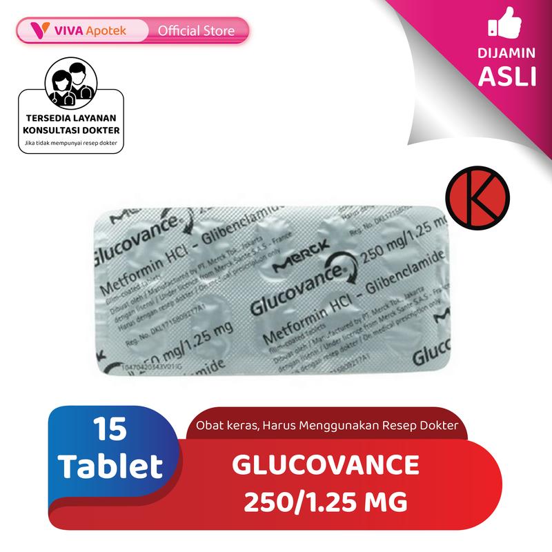 Glucovance 250 Strip 15 Tablet