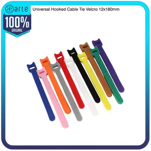 Arte Hooked Cable Tie Velcro 12x180mm (minimum pembelian 5pcs) Perapih Kabel Ties Universal Cable Tie Perapih Velcro Strap Binder Tali Pengikat Penjepit Kabel Organizer Penggulung Earphone Wrap