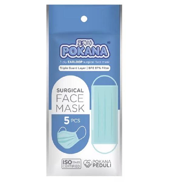 POKANA MASK ADULT EARLOOP 5'S