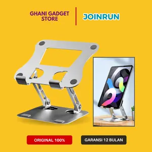 Dudukan Penyangga Laptop Tablet Stand Aluminium Lipat Foldable Adjustable Anti Slip Ergonomis Original