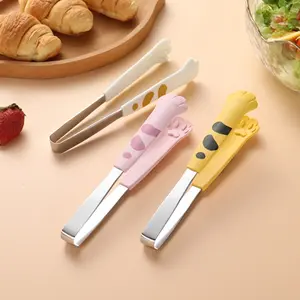 Klip Makanan Penjepit Gorengan Makanan Food Clip Capitan Cakar Kucing Bahan Stainless Steel + Plastic