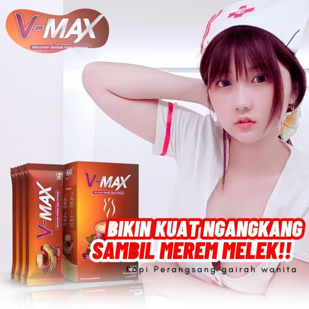 V-MAX Kopi Penambah Gairah Lybido Wanita Rasa Coklat 1 box isi 10 sachet