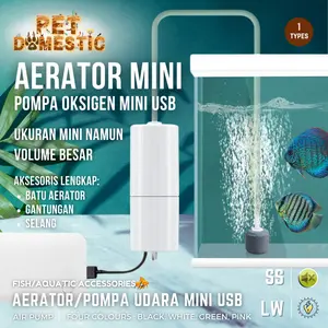 Mini Aerator USB Air Pump Portable Mesin Airator AC Pompa Udara Gelembung Oksigen Aquarium Akuarium Pancing Ikan