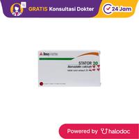 Gambar Stator 20 mg 10 Tablet - Obat Kolesterol - Halodoc dari Apotek Medika Prima Tambora Kota Administrasi Jakarta Barat 1 Tokopedia