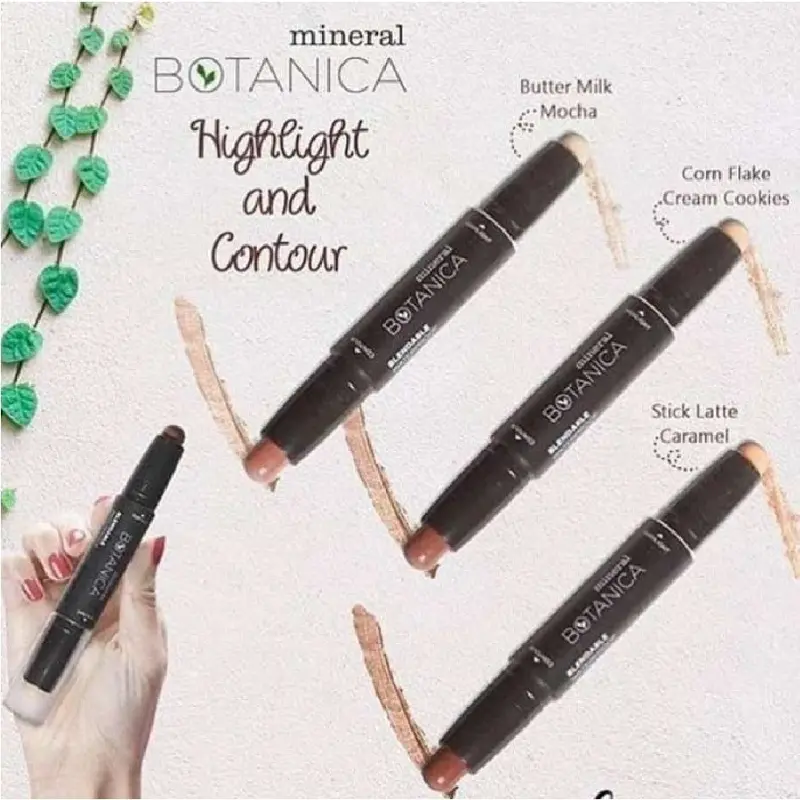 Mineral Botanica Highlight And Contour Rias Wajah Stick 2 In 1 2