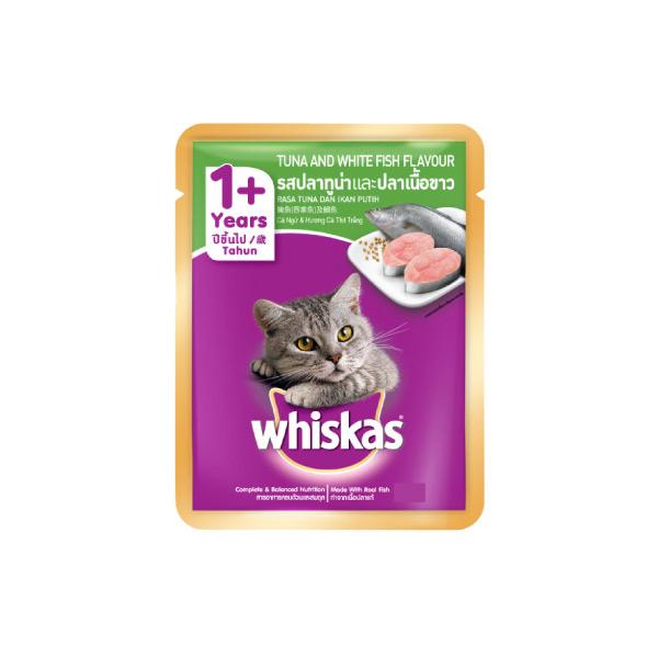 Gambar WHISKAS POUCH TUNA W.FISH 0.085KG 112299 dari Hypermart Cianjur Kab. Cianjur Tokopedia