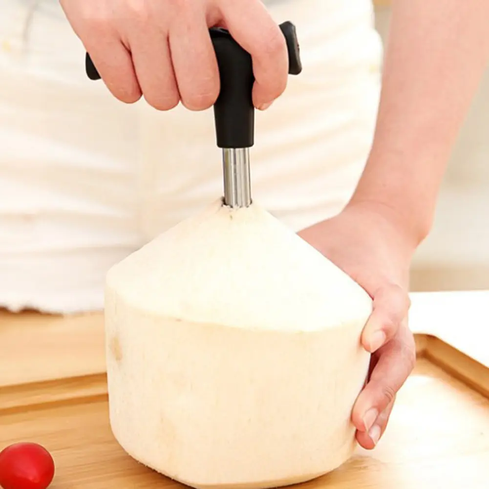 Stainless Steel Coconut Opener Food Grade Straw Hole Maker Multi-function Simple Creative Portable Practical Kitchen Accessories