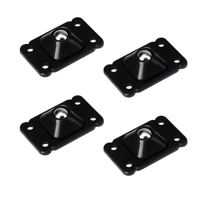 4Pcs Self Adhesive Caster Wheels Paste Type Universal Pulley 360 Degree Swivel Sticky Pulley for Trash Can Storage Box 3