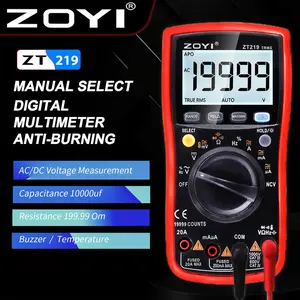Zoyi Zt-219 Avometer Multimeter Avometer 19999 Counts Ac/Dc Lengkap Berkualitas
