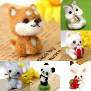 Super Murah! Diy Kit Animal Needle Felting Wool Kit Wool Felting Kerajinan Tangan Binatang Felt Discount