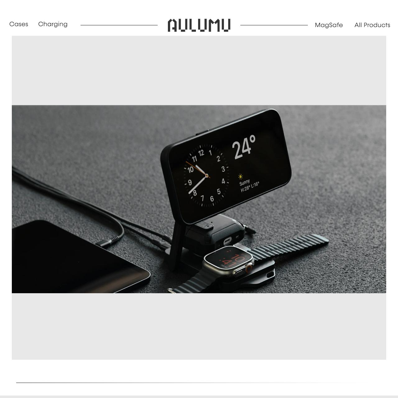 Aulumu Wireless Charging Foldable 4-in-1 - Black UA-M01-BK
