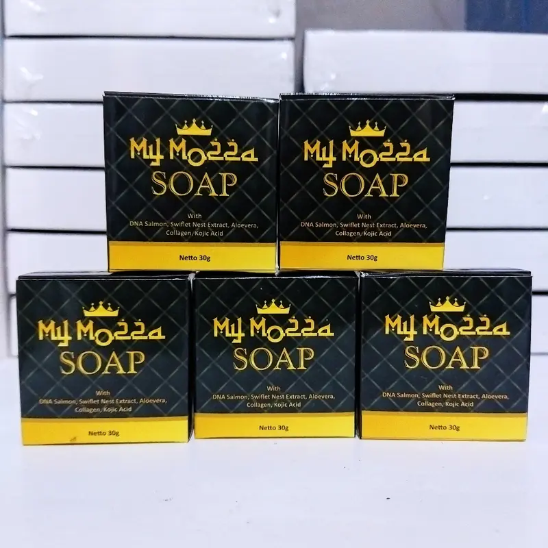 5 PCS PAKET MY MOZZA SOAP / SABUN MYMOZZA SOAP WITH DNA SALMON ORIGINAL 100% 0