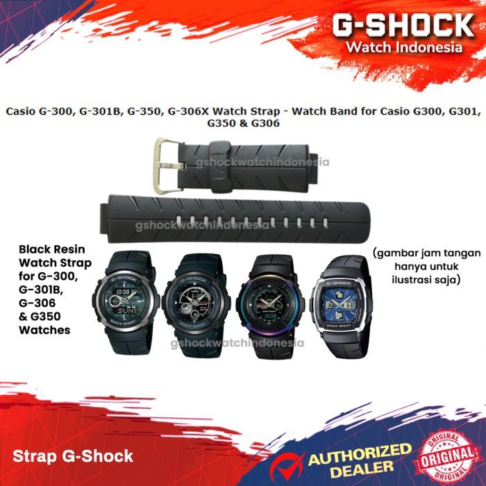 Gambar Tali Strap G-Shock G-300 G300 G-301B G-301BR G-350 G-306X Original dari G-Shock Watch Indonesia Kota Bandung Tokopedia