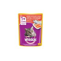 Gambar WHISKAS POUCH MACKEREL SALMON 80 GR - Cat Food dari Hyfresh Bandung Indah Plaza Kota Bandung 1 Tokopedia