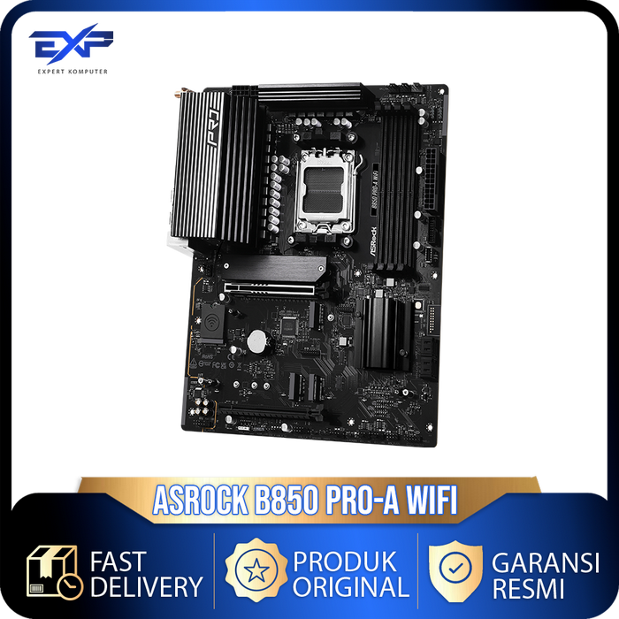 Gambar ASROCK B850 PRO-A WIFI (AMD AM5, DDR5) dari Toko Expert Komputer Kota Administrasi Jakarta Pusat Tokopedia