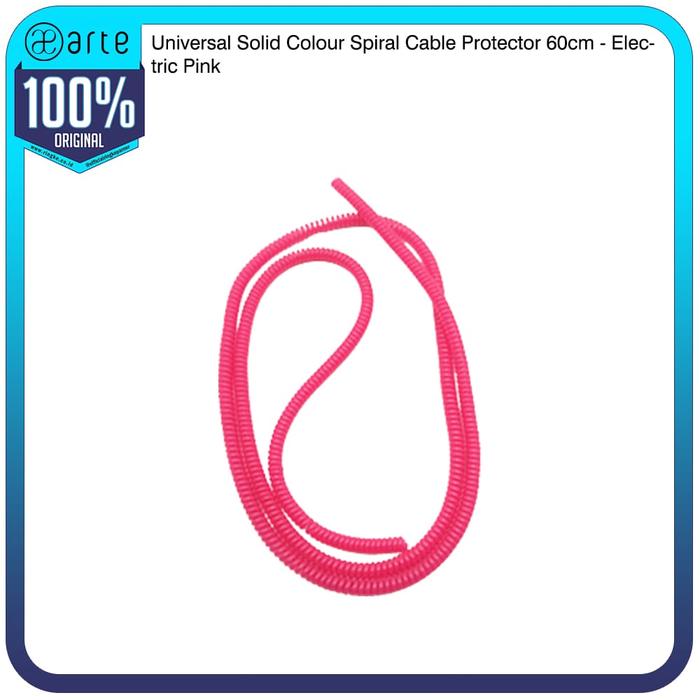 Gambar Arte Universal Solid Colour Spiral Cable Protector 60cm Electric Pink Pelindung Kabel Charger Universal / Kabel Pelindung / Cord Protector / Pembungkus Kabel Warna Warni dari Official Ringke Partner Kota Administrasi Jakarta Utara Tokopedia