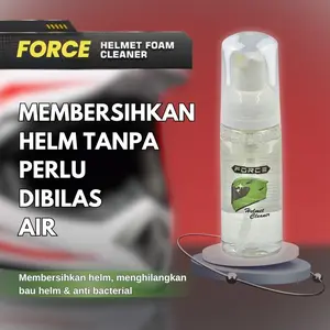 FORCE Helmet Cleaner Antibacterial Pembersih Helm Visor Kaca Aman Untuk Permukaan Gloss Doff Multifungsi Isi 55 ml Car