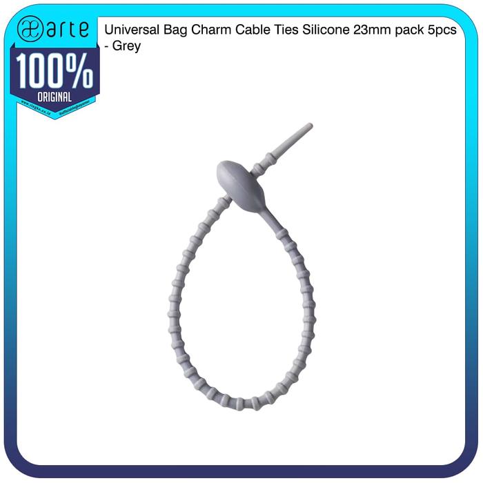 Gambar Arte Universal Bag Charm Cable Ties Silicone 23mm (minimum beli 5pcs) Grey Gantungan Tas Labubu Pengikat Perapih Kabel Hanger Charm Gantungan Kunci Pop Mart dari Official Ringke Partner Kota Administrasi Jakarta Utara Tokopedia
