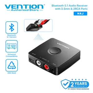 Vention Bluetooth 5.1 Audio Receiver RCA 3.5mm Jack Aux Wireless