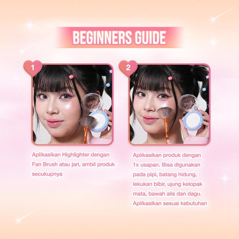 SALSA Galaxy Highlighter – Highlighter | Make Up Douyin Korea | MakeUp | Shimmer | Perona Kilau | High Pigmented 6