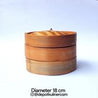 Gambar Klakat Bambu Dimsum 18 cm / Kukusan dimsum / Bambu Dimsum dari Depot Kuliner Kota Medan 1 Tokopedia