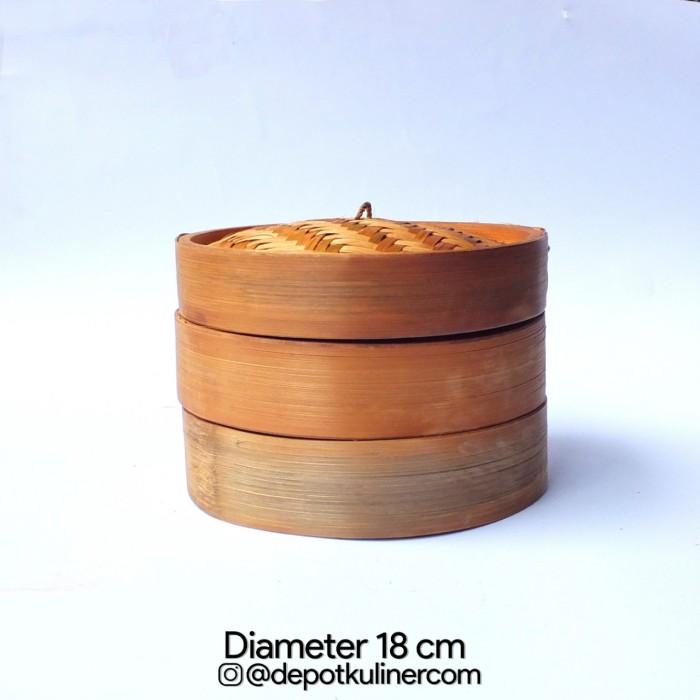 Gambar Klakat Bambu Dimsum 18 cm / Kukusan dimsum / Bambu Dimsum dari Depot Kuliner Kota Medan Tokopedia