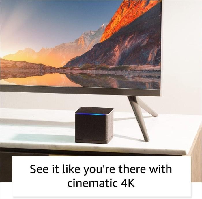 Amazon Fire TV Cube 3rd Gen 2022, Hands-free 4K ultra HD streaming with Alexa, free and live TV, smart home control