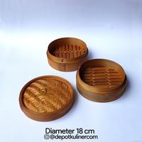 Gambar Klakat Bambu Dimsum 18 cm / Kukusan dimsum / Bambu Dimsum dari Depot Kuliner Kota Medan 2 Tokopedia