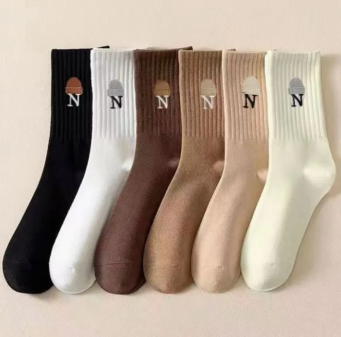 KK310 Kaos Kaki Wanita Panjang Korea Retro N Style Women Socks 8