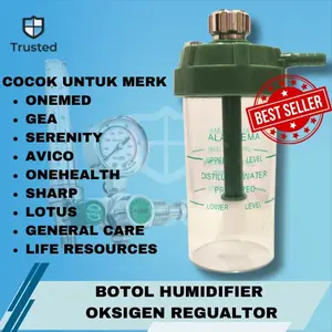 Botol Humidifier Regulator Oksigen / Botol Regulator