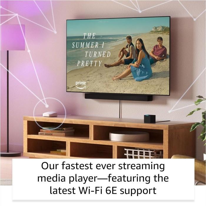 Amazon Fire TV Cube 3rd Gen 2022, Hands-free 4K ultra HD streaming with Alexa, free and live TV, smart home control