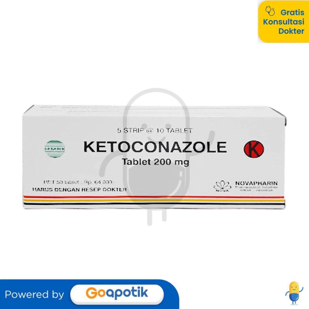 KETOCONAZOLE NOVAPHARIN 200 MG BOX 50 TABLET