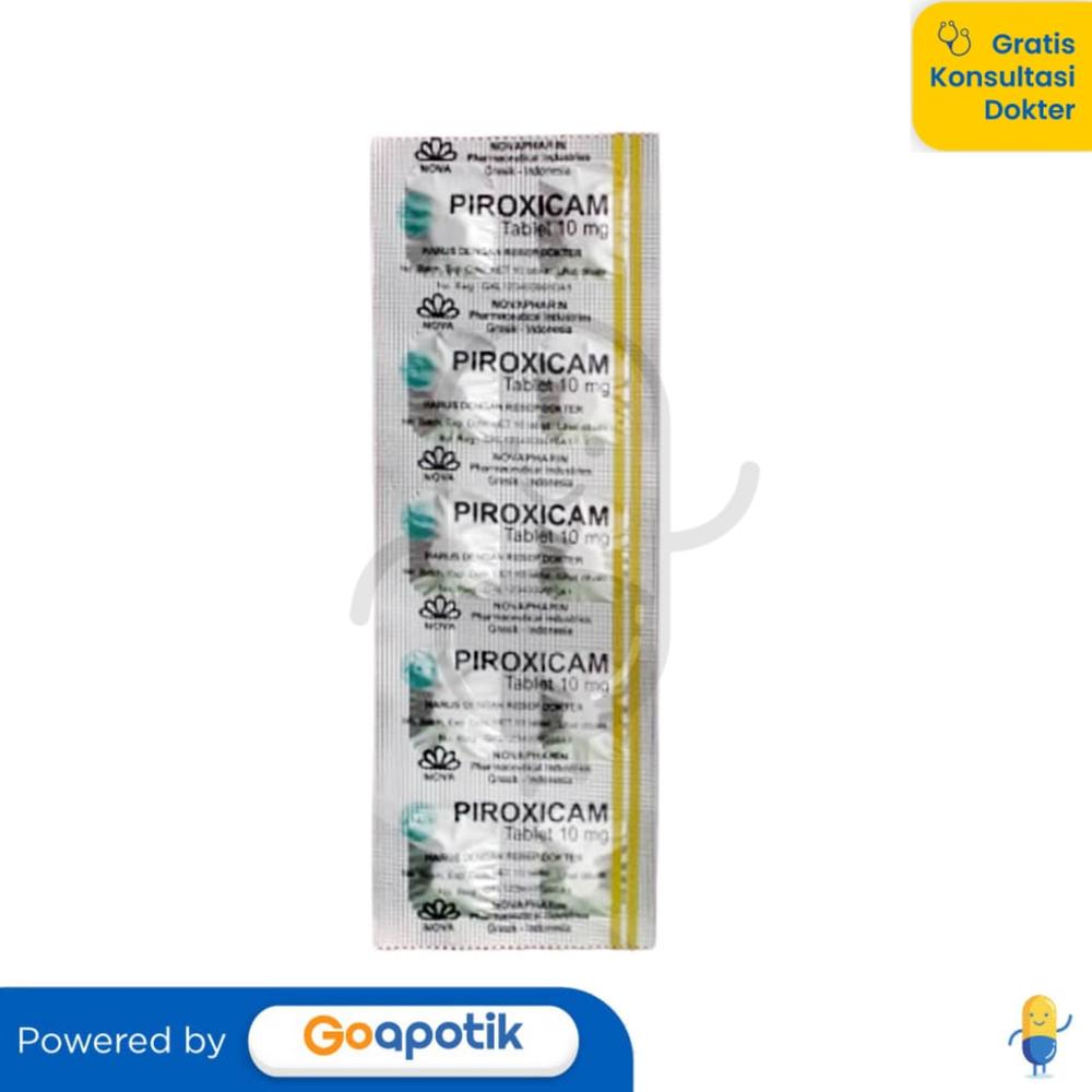 PIROXICAM NOVAPHARIN 10 MG STRIP 10 TABLET
