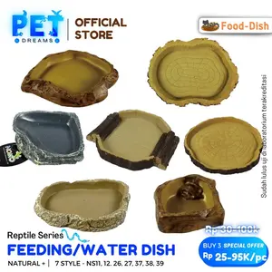 PROMO FEEDING DISH TEMPAT MAKAN WADAH REPTIL NOMOY TORTO KURA SULCATA