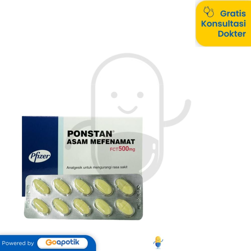 PONSTAN 500 MG BOX 100 TABLET / ANTI NYERI