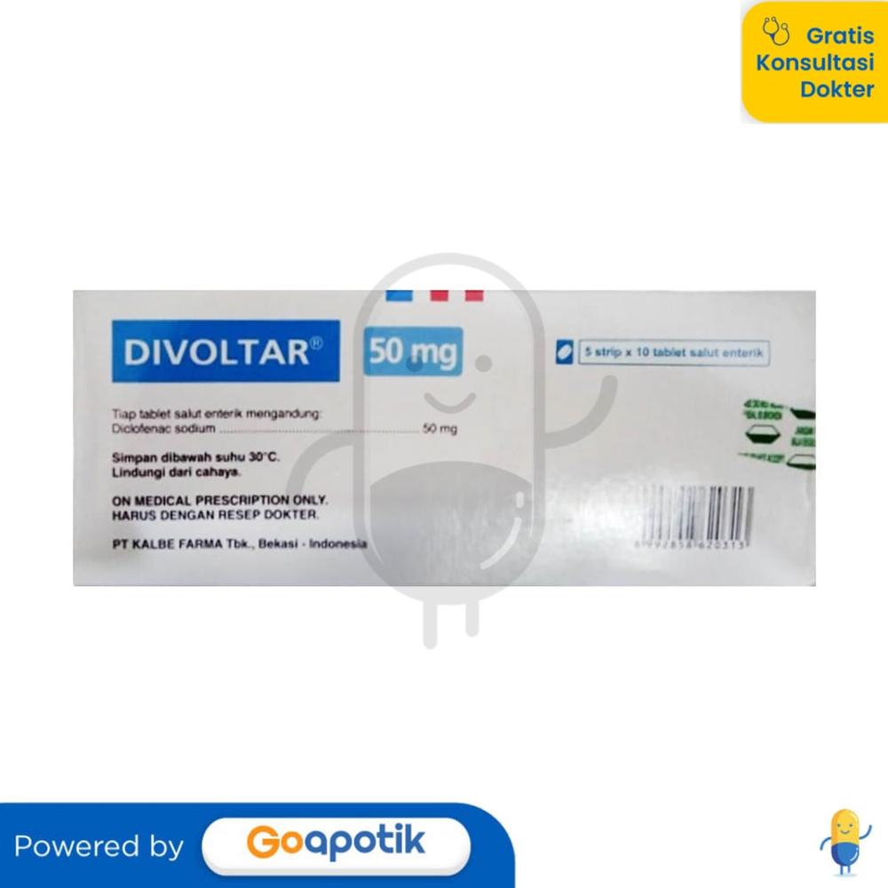DIVOLTAR BOX ISI 50 TABLET