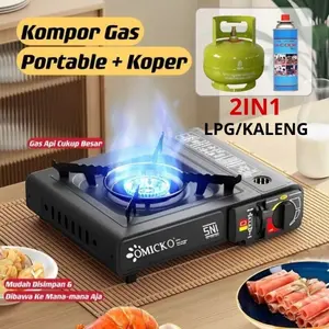 Kompor Gas Portable 2in1 Alat Masak SNI 1 Tungku Anti Karat