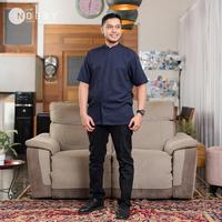 Gambar Nobby Men Baju Kemeja Koko Pria Koleksi Lebaran 2025 Regular Short Mandarin Lengan Pendek Bahan Katun Dobby Nala RSM - Biru, XL dari Nobby_NEW Kota Tangerang Selatan 1 Tokopedia