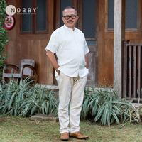 Gambar Nobby Men Baju Kemeja Koko Pria Koleksi Lebaran 2025 Regular Short Mandarin Lengan Pendek Bahan Katun Dobby Nala RSM - Biru, XL dari Nobby_NEW Kota Tangerang Selatan 3 Tokopedia