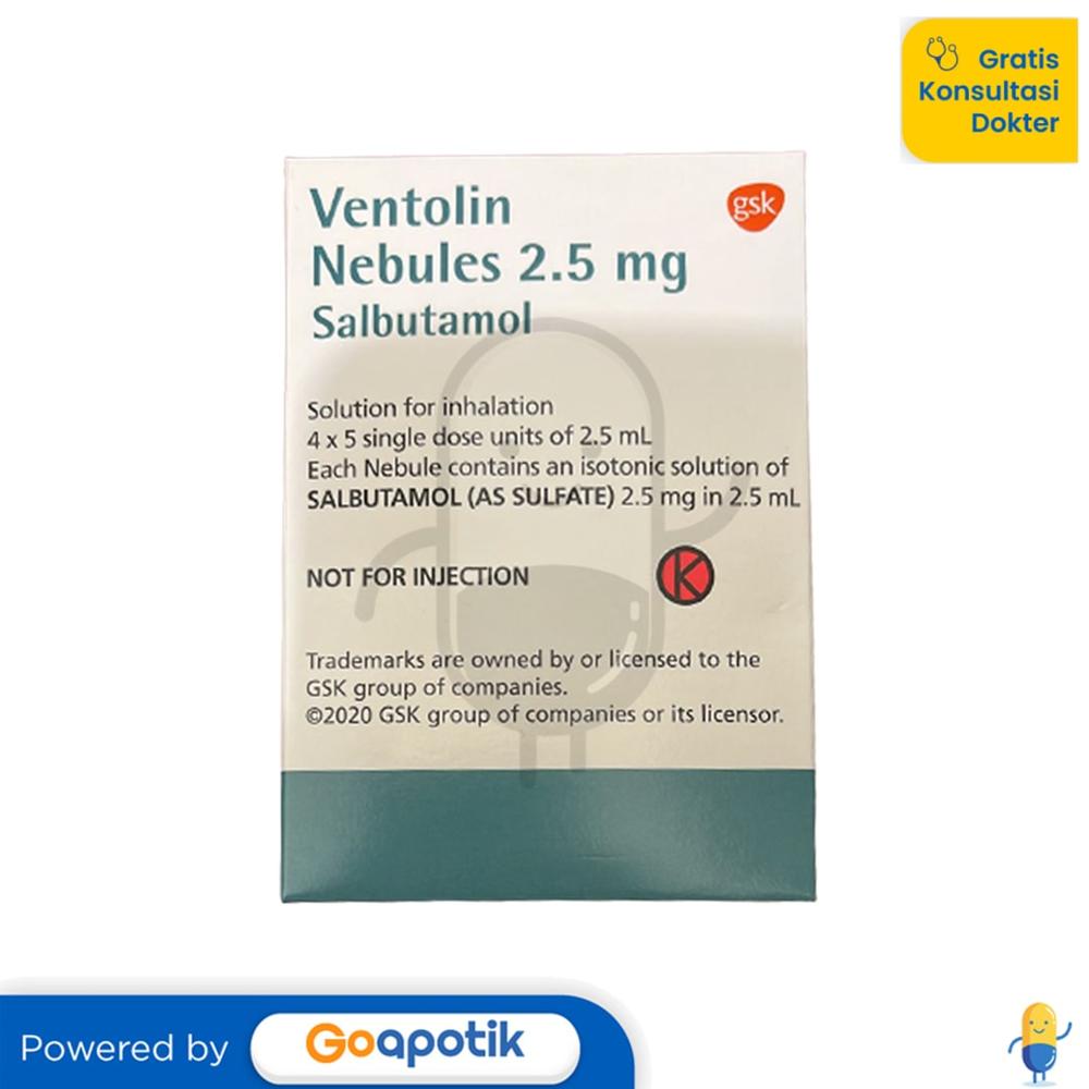 VENTOLIN NEBULES 2.5 ML BOX 20 PCS