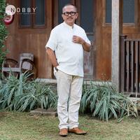 Gambar Nobby Men Baju Kemeja Koko Pria Koleksi Lebaran 2025 Regular Short Mandarin Lengan Pendek Bahan Katun Dobby Nala RSM - Biru, XL dari Nobby_NEW Kota Tangerang Selatan 2 Tokopedia
