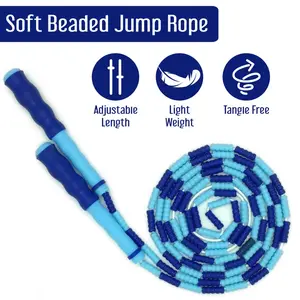 Premium Kids Jump Rope Soft Beaded Tali Skipping Gak Sakit Gak Simpul Untuk Pemula Alat Olahraga Fitness