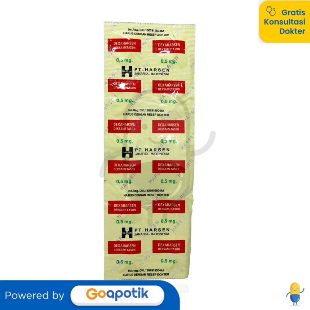 DEXAHARSEN 0,5 MG STRIP 10 TABLET